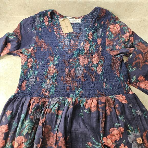 NWT Natural Life Womens SZ M Isabella Floral Maxi Dress Resortwear Cottagecore - Picture 10 of 10